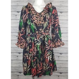 Webster Miami at Target Palm Print Pleated Dress
